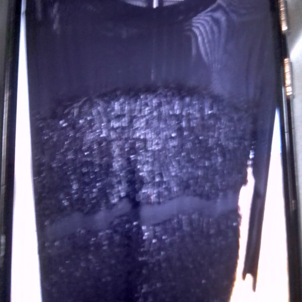 Feathers and mesh dress